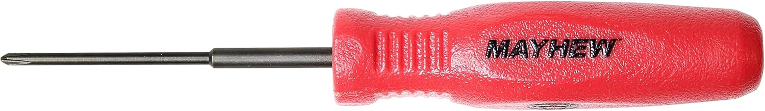 Mayhew Tools 31351 Micro Screwdriver, NO.000 x 2", Red Phillips