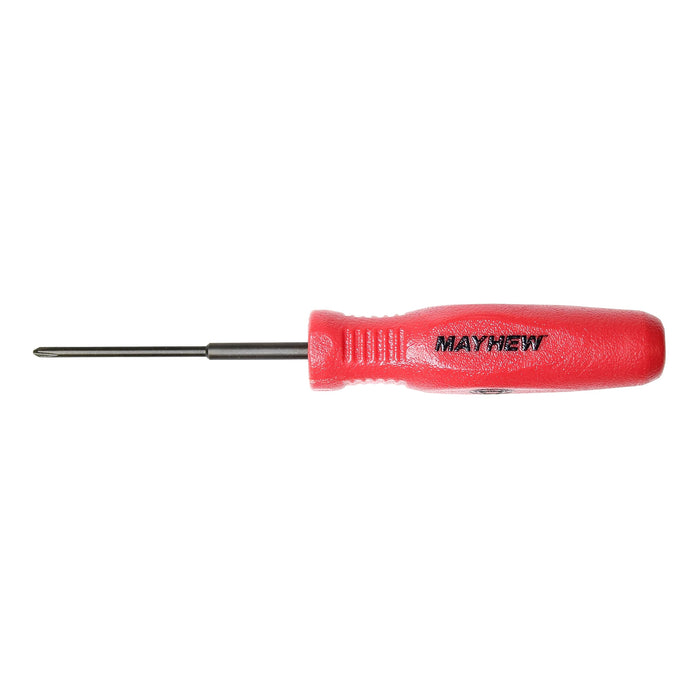 Mayhew Tools 31351 Micro Screwdriver, NO.000 x 2", Red Phillips