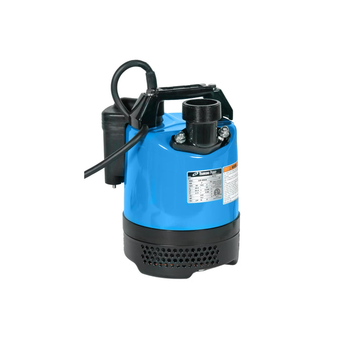 Tsurumi Pump LB-480A Submersible Dewatering Pump - Auto Relay Switch 2/3 HP 115V 2 in Discharge, 63 GPM / 3780 GPH