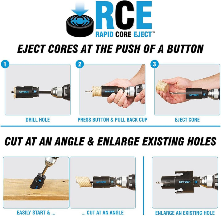 Spyder 600111 Rapid Core Eject Hole Saw, 6-Inch
