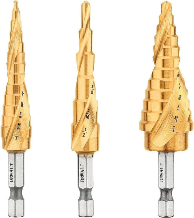DEWALT Step Drill Bit Set, 3-Piece (DWA1790IR)