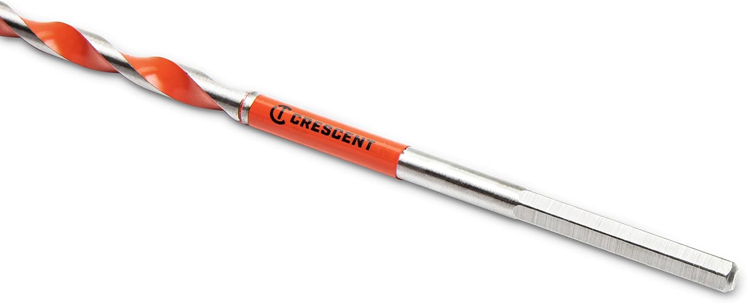Crescent CDAG-7509 Solid Auger Drill Bit, 7.5" x 1/4"