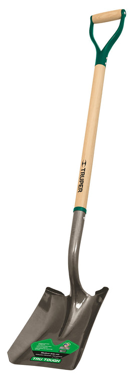 Truper 33580 Tru Tough Square Point Shovel with Steel D-Handle, 39-Inch