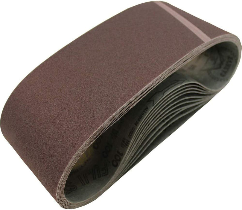 Makita 742324-5 4-Inch x 24-Inch Abrasive Sanding Belt, 120 Grit (10/Pk)