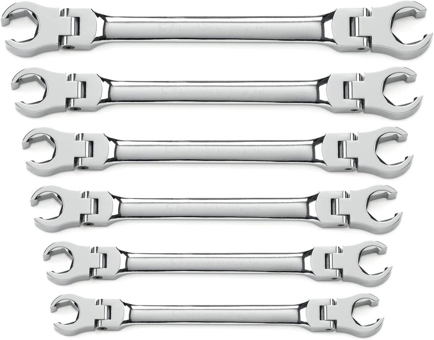 GEARWRENCH 6 Pc. Flex Flare Nut Wrench, Metric - 81911D 6-piece kit METRIC