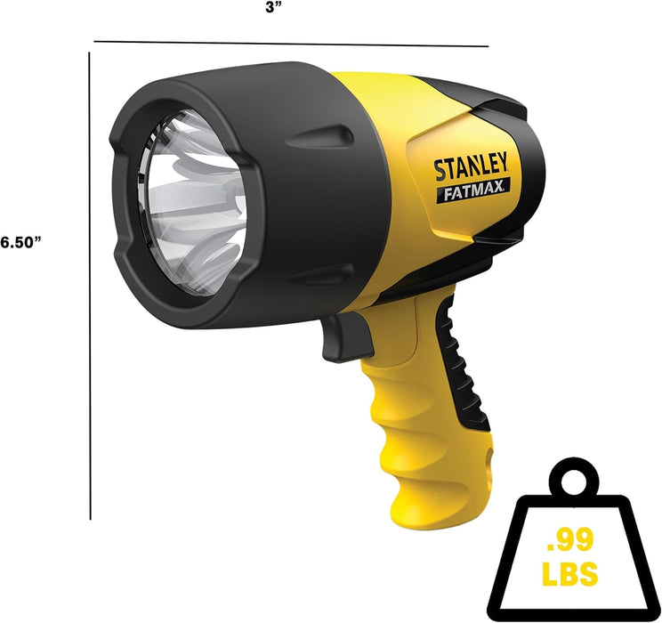 STANLEY FL5W10 Rechargeable Lithium Ion Ultra Bright LED Spotlight Flashlight 600 Lumen Waterproof