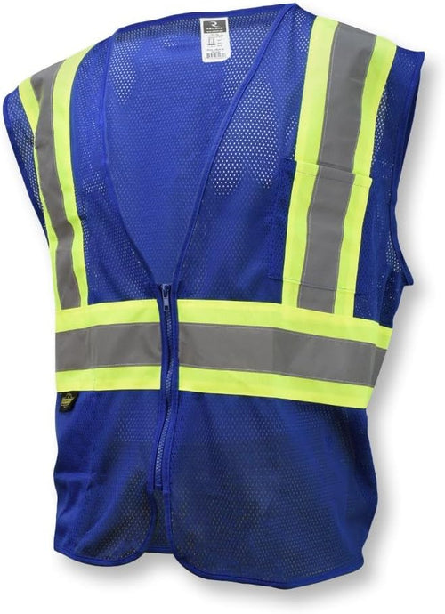 Radians SV22-1 Economy Type O Class 1 Safety Vest, Blue, 4X-Large
