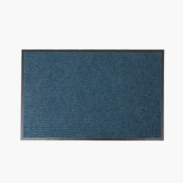 Notrax 109 Brush Step Carpeted Indoor/Outdoor Entrance Mat for Home or Office, 3' X 6', Absorbent Slip Resistant Heavy Duty Entry Mat, Slate Blue, 109S0036BU