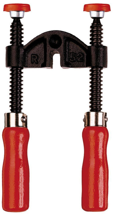 Bessey KT5-2 Edge clamp with two wooden handle, Black/Red/Silver