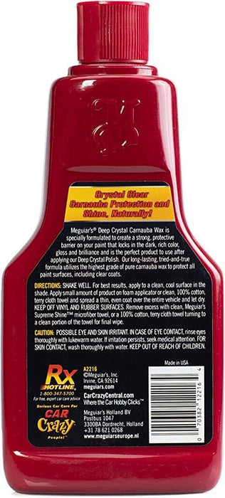 Meguiars A2216 16 oz. Deep Crystal System Carnauba Liquid Wax (Pack of 2)