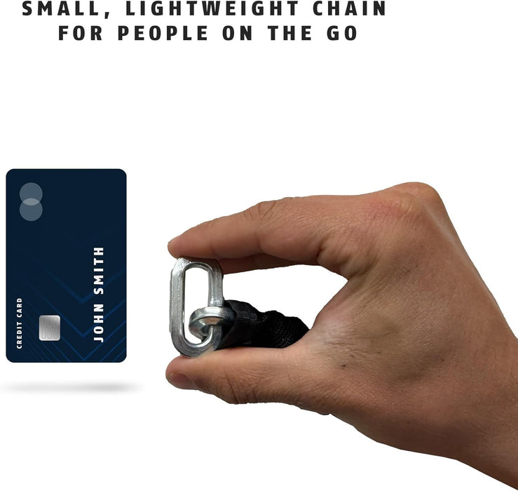 ABUS Hardened Steel 6KS 1/4" Thick Square Security Chain for Bikes, Containers, Trailers, ATV's, Motorcycles and Personal/Industrial Property (6 Foot)