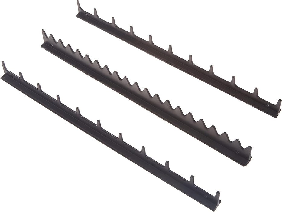 Ernst Manufacturing 6011M Screwdriver Rail Set with Magnetic Backing, 20 Tool, Black 40 Tool Magnetic Backing Black