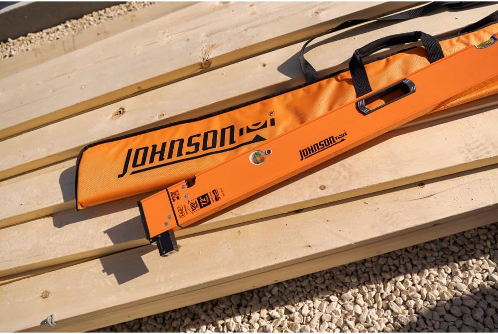 Johnson Level & Tool 5800-0610P 6FT - 10FT Extendable Plate Level, Triple-Secured Mounting System