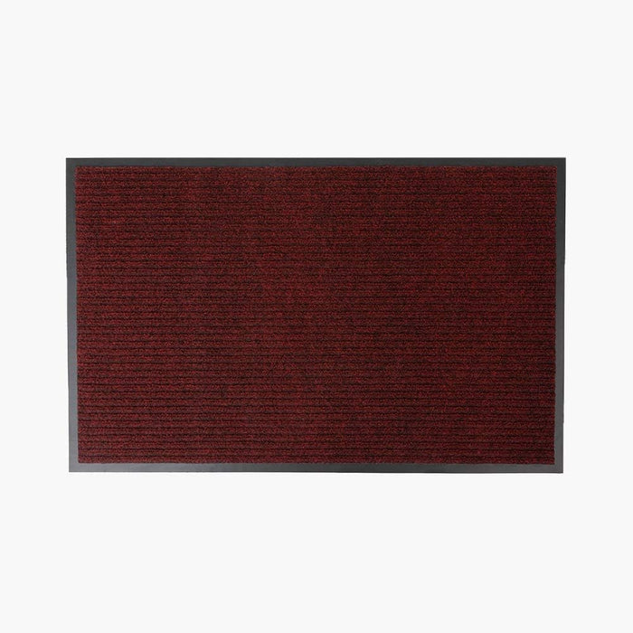 Notrax 109 Brush Step Carpeted Indoor/Outdoor Entrance Mat, 4' X 8' (Rectangular) Absorbent Slip Resistant Heavy Duty Entry Mat, Red/Black - 109S0048RB