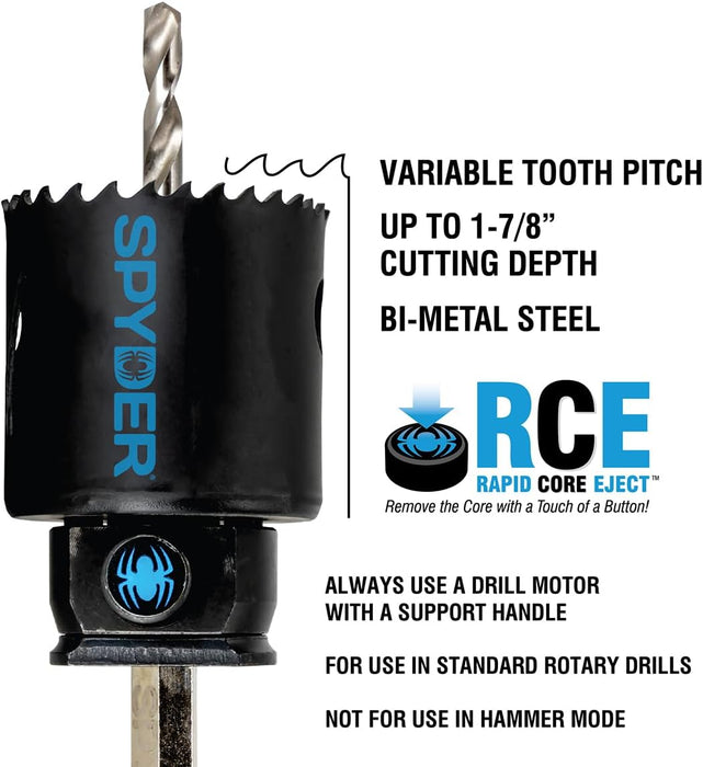 Spyder 600111 Rapid Core Eject Hole Saw, 6-Inch