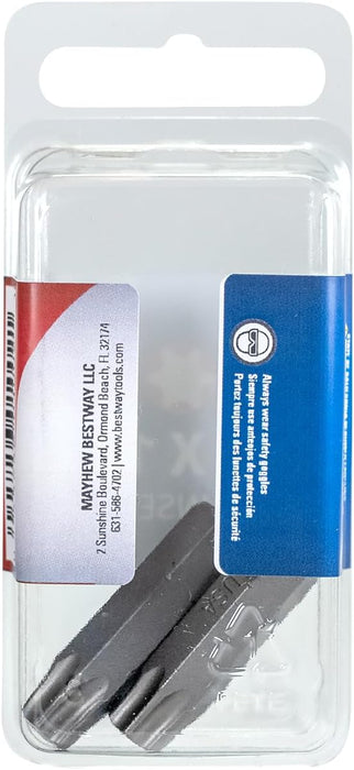 Mayhew Tools 18220-2 Torx Insert Bit, T45 x 1.25" (Pack of 2)