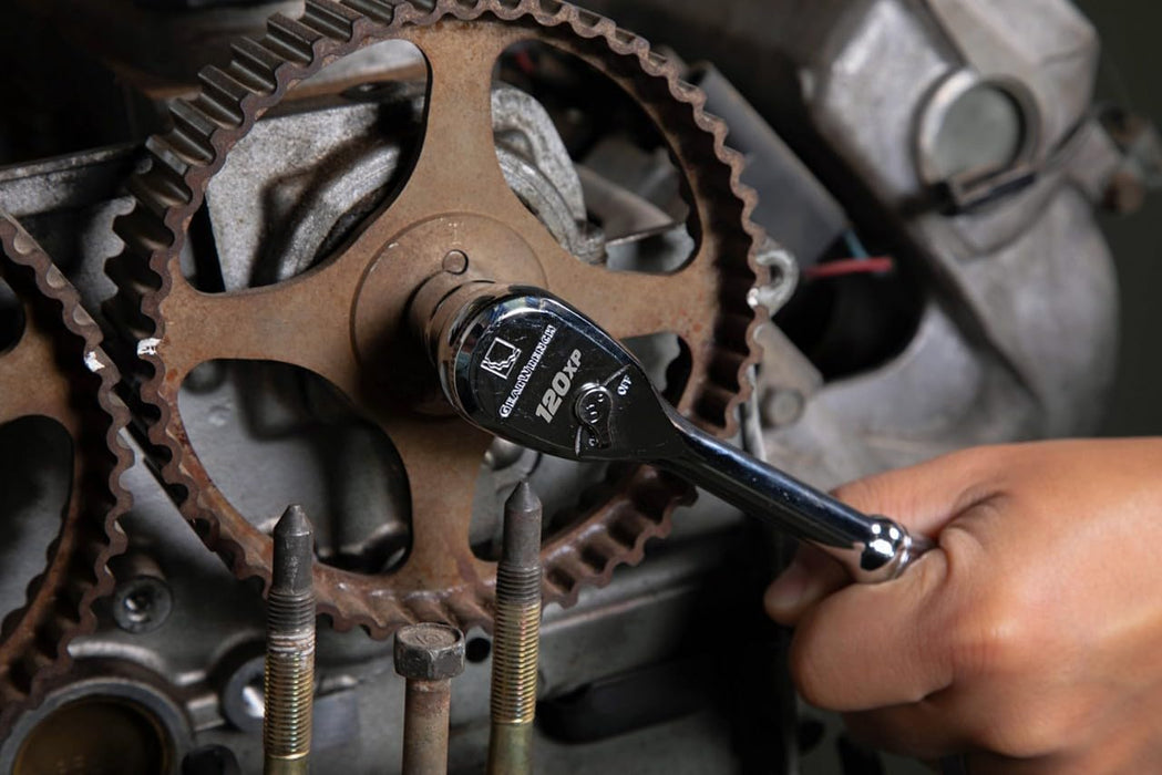 GEARWRENCH 56 Pc. 3/8" Drive 6 Pt. 120XP Mechanics Tool Set, Standard & Deep, SAE/Metric - 80550P