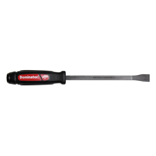 Mayhew Tools 60141 Dominator Screwdriver Pry Bar, 12" Straight, Black Oxide Finish