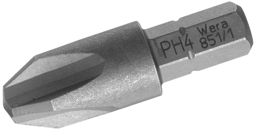 Wera Tools 05056535001 Series 1 851/1 Z Sheet Metal Bit, Phillips PH 4 Head x 32mm Blade