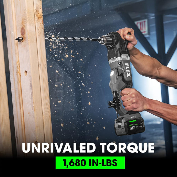 FLEX 24V Brushless Cordless 1/2-Inch 1,680 In-Lbs Torque Compact Right Angle Drill Driver (Bare Tool)
