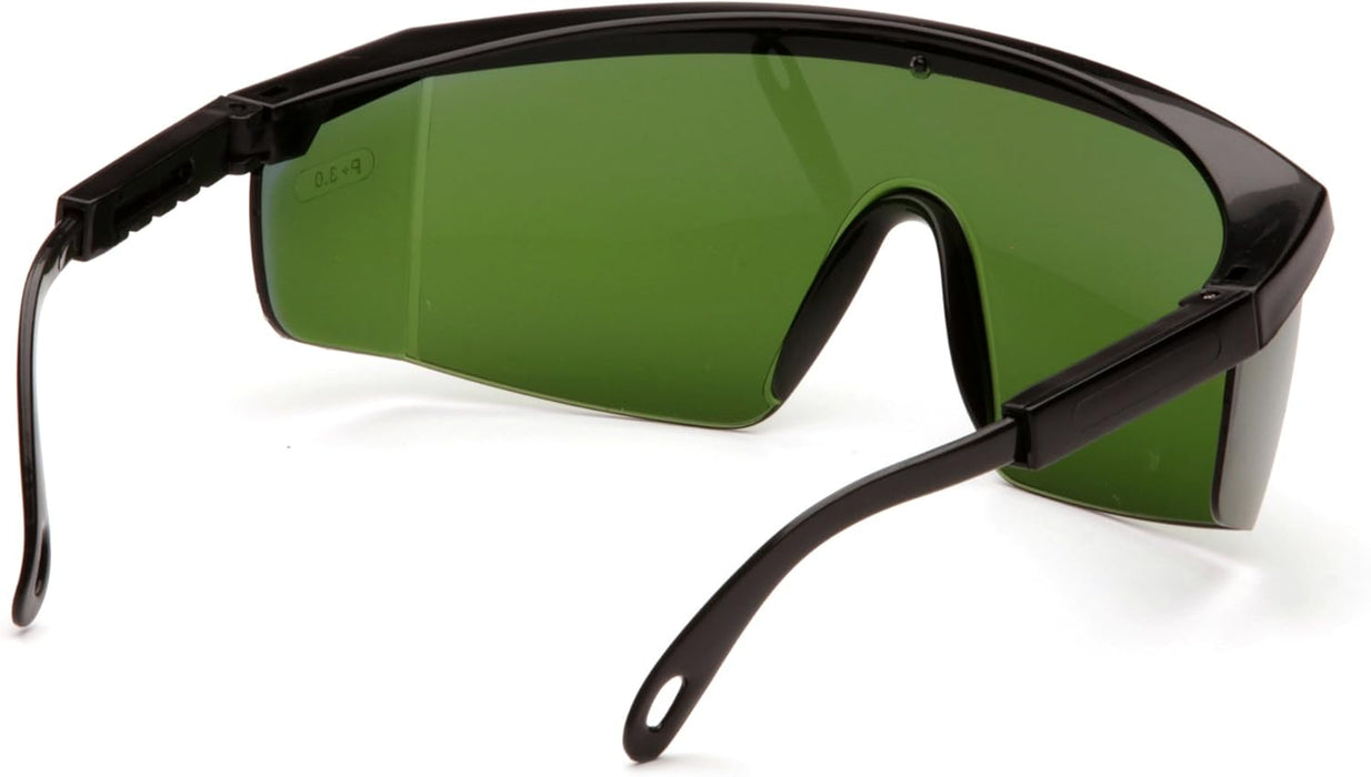 Pyramex SB460SF Integra Safety Eyewear, 3.0 Ir Filter Lens With Black Frame