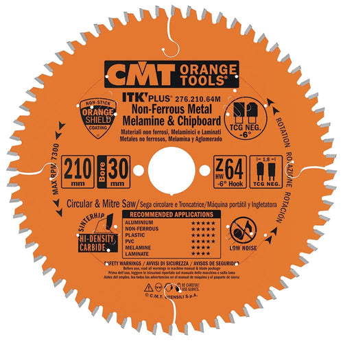 CMT Orange Tools 276.160.48H Circular Blade X Aluminium HW 160 x 1.8/1.2 x 20 + 16 Z48 TCG NEG