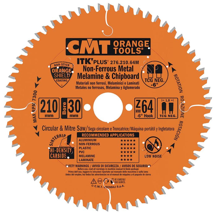 CMT Orange Tools 276.160.48H Circular Blade X Aluminium HW 160 x 1.8/1.2 x 20 + 16 Z48 TCG NEG