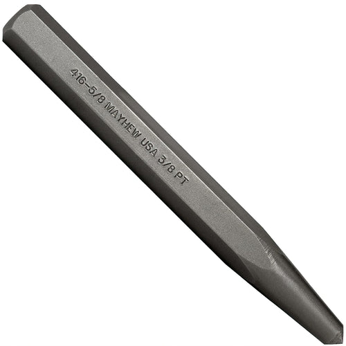 Mayhew Tools 74004 Center Punch, 5/8" x 3/8" Point, Shot Blast Finish
