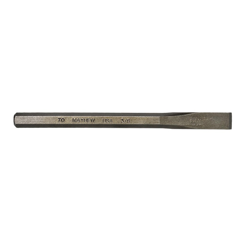 Mayhew Tools 10302 Carded Cold Chisel, 3/8" x 5", Shot Blast Finish