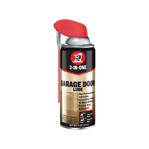 3-IN-ONE 100581 Garage Door Lubricant with Smart Straw Sprays 2 Ways, 11 oz (Pack of 6)