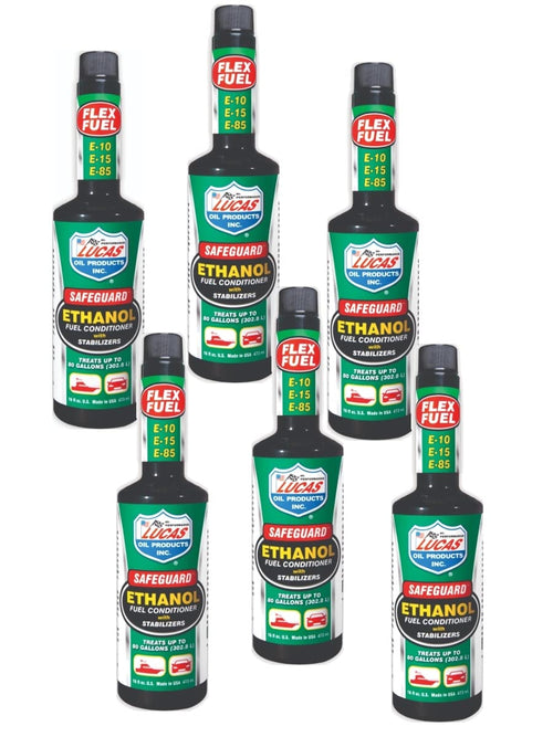 Lucas Oil 10576 Safeguard Ethanol Fuel Conditioner, 16 oz. (Pack of 6)