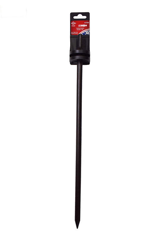 Mayhew Tools 31978HT Pneumatic Taper Punch, Sharp Point x 18" Hang Tag, Black Oxide Finish