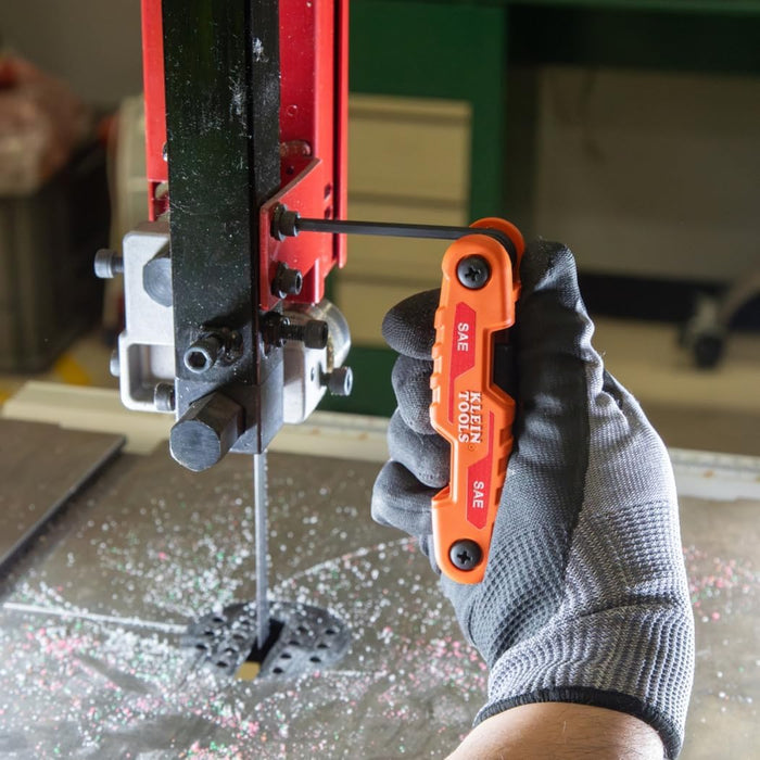 Klein Tools 70542 Compact Folding Hex Key Kit, SAE and Metric