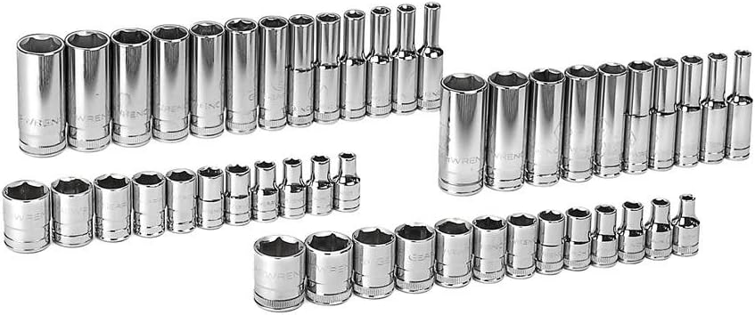 GEARWRENCH 47 Pc. 1/4" Drive 6 Pt. Socket Set, Standard & Deep, SAE/Metric - 80314D 1/4" 47-piece kit