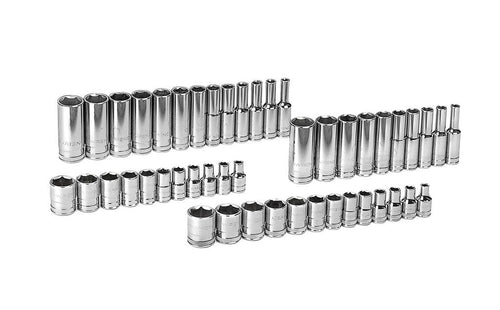 GEARWRENCH 47 Pc. 1/4" Drive 6 Pt. Socket Set, Standard & Deep, SAE/Metric - 80314D 1/4" 47-piece kit