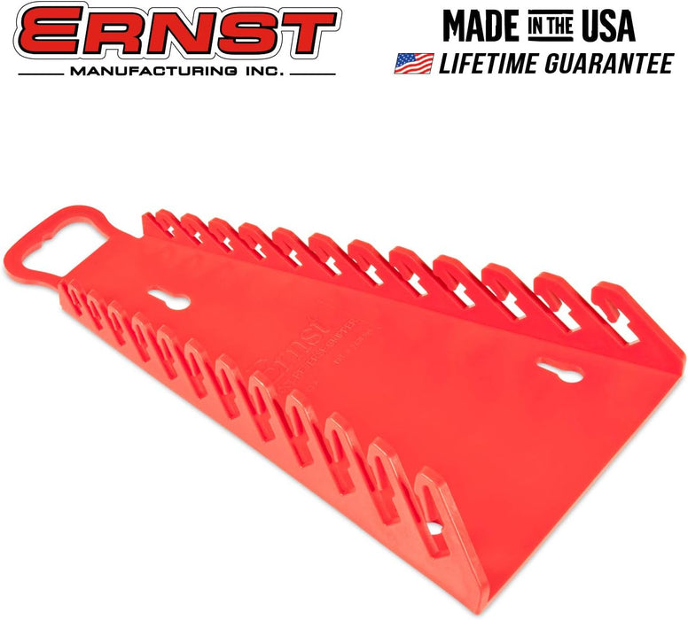 Ernst Manufacturing 5115-Red Gripper Reverse Wrench Organizer, 12 Tool, Red