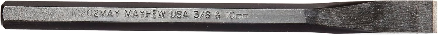 Mayhew Tools 10202 Carded Cold Chisel, 5/16" x 5", Shot Blast Finish
