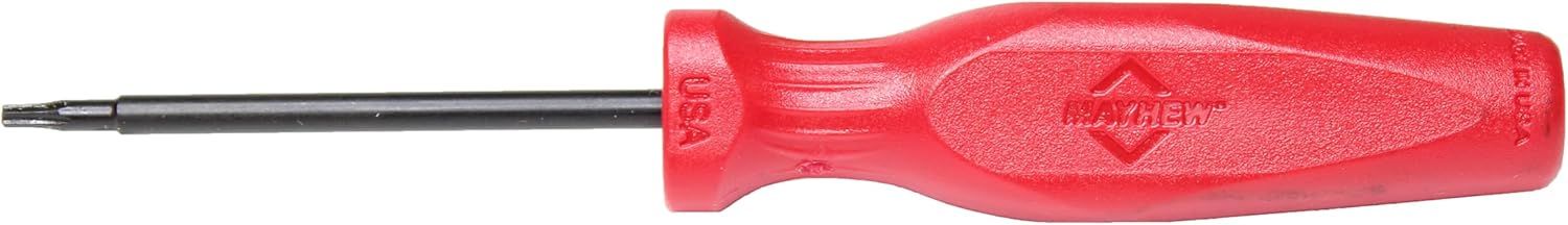 Mayhew Tools 27394 USA Torx Screwdriver, Red, T7 x 2-Inch