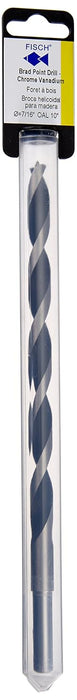 Fisch FSF-328568 Brad Point Drill Bit, 7/16" Dia x 250mm Oal Chrome Vanadium Wood Drill Bits