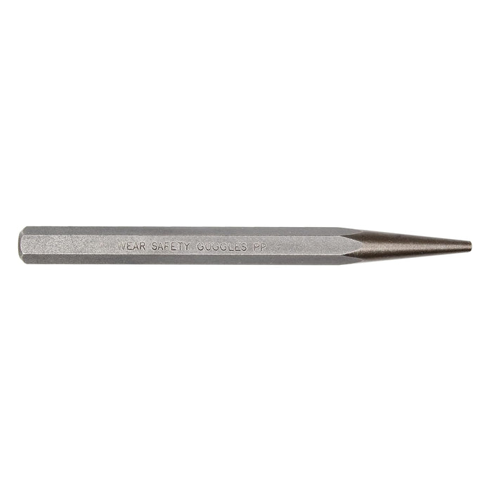 Mayhew Select 70122 1/8" x 5" Carded Solid Punch, Shot Blast Finish