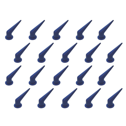 NEWBORN PC-620 Bent Cone for Sausage Guns - 45 degree Angled Nozzle for Enhanced Reach (Set of 20)