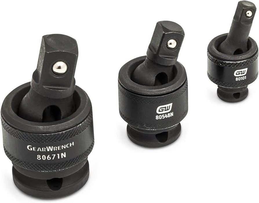 GEARWRENCH 86524 17 Piece 1/4", 3/8", 1/2" Impact Drive Tool Accessories Set with EVA Foam Tray