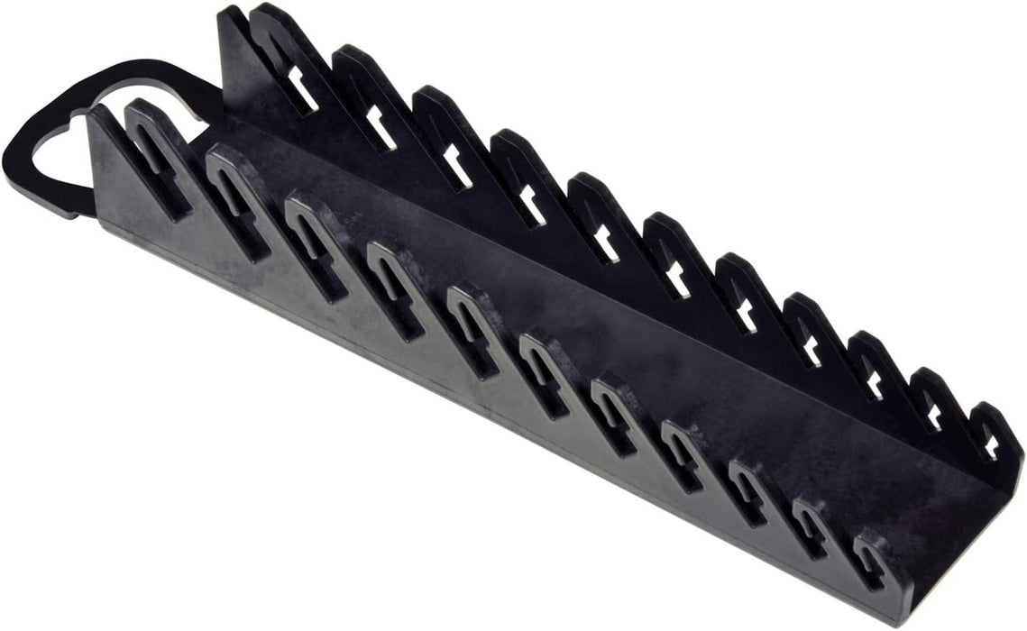 Ernst Manufacturing Gripper Stubby Wrench Organizer, 11 Tool, Black
