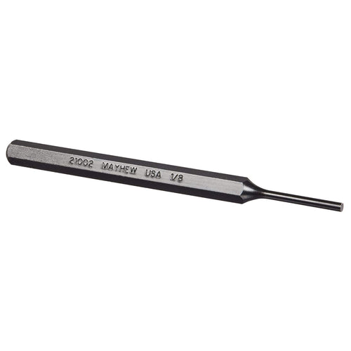 Mayhew Tools Mayhew Pro 21002 1/8-Inch Black Oxide Pin Punch, 1/8 x 1" Pin 4-3/4" OAL x 5/16" Body