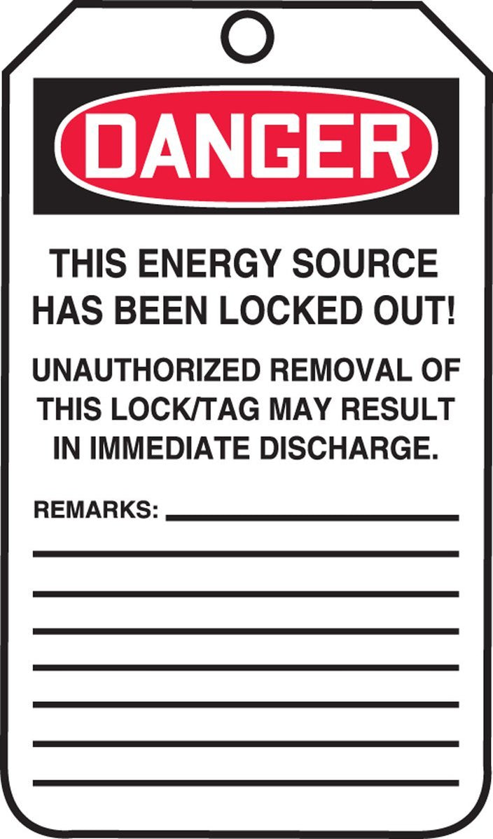 Accuform MLT400CTP Lockout Tags, Do Not Operate, OSHA Compliant Tags ...