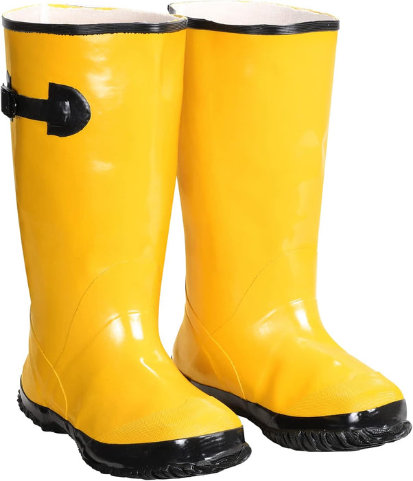 Custom Leathercraft Mens Rain-boots, Yellow, Size 16 US