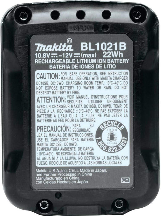 Makita BL1021B 12V max CXT Lithium-Ion 2.0Ah Battery 2.0 Ah
