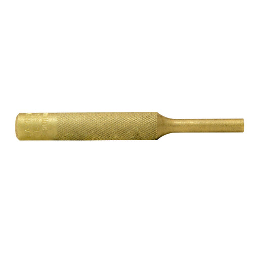 Mayhew Pro 25090 1/4-Inch Knurled Brass Pin Punch, 1/4-Inch 4" OAL x 1/2" Body Brass