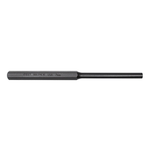 Mayhew Tools 21227 Metric Pin Punch, 7 mm x 6", Black Oxide Finish