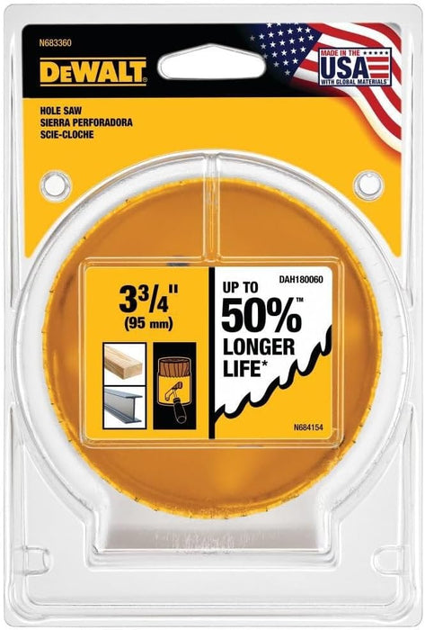 DEWALT DAH180060 3-3/4" Bi-Metal Hole Saw